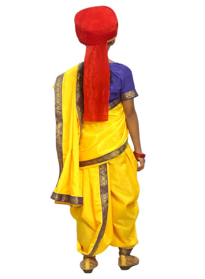 TWINKLE TOTS Rani Lakxmi Bai Dress for Girls Kids Costume With Complete Accessories Jhansi Ki Rani Costume - Image 3